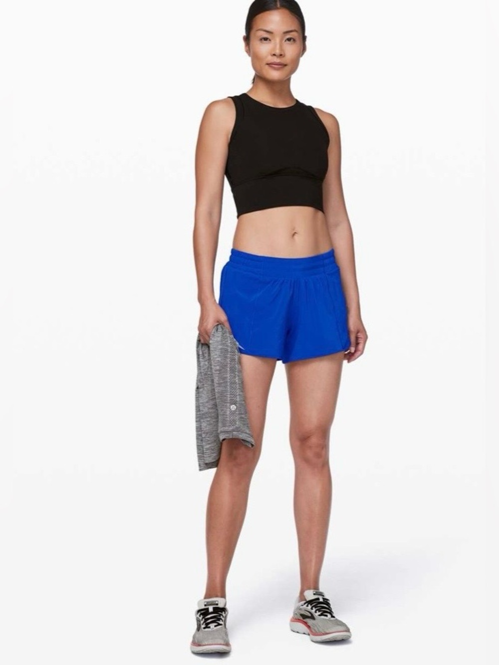 Lululemon Hotty Hot Short II Long 4” Jet Stream Blue Athletic Short | Size 8